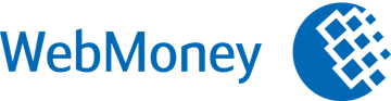 синий логотип WebMoney, партнер Forex4you по электронным переводам